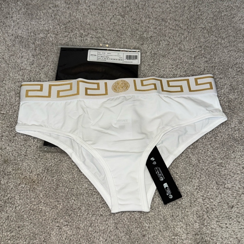 Versace White and Gold Panties